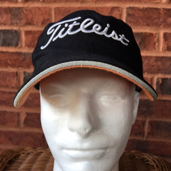 Titleist Other - Titleist Pro V1 Golf Cap Hat Black Strap Back